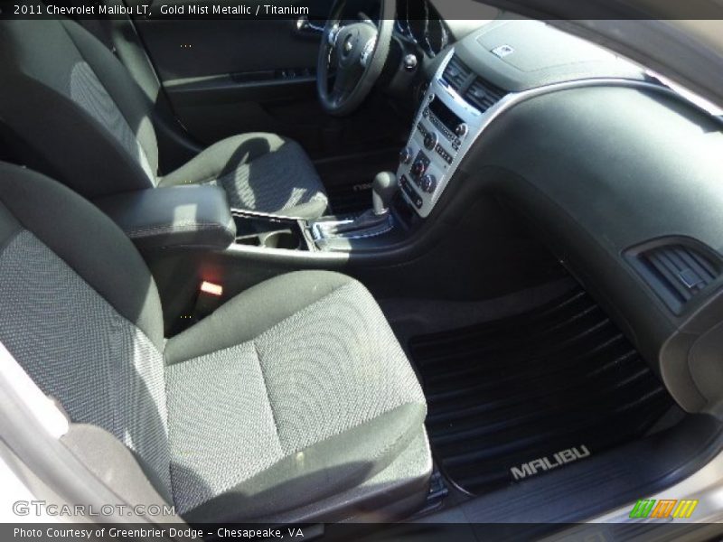 Gold Mist Metallic / Titanium 2011 Chevrolet Malibu LT