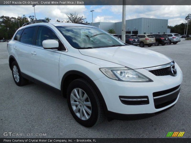 Crystal White Pearl Mica / Black 2007 Mazda CX-9 Sport