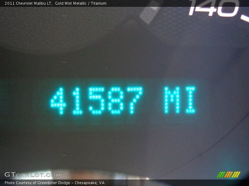 Gold Mist Metallic / Titanium 2011 Chevrolet Malibu LT