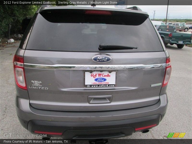 Sterling Gray Metallic / Medium Light Stone 2012 Ford Explorer Limited EcoBoost