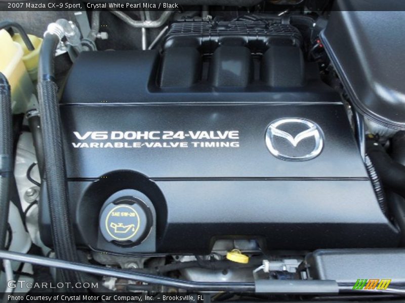 Crystal White Pearl Mica / Black 2007 Mazda CX-9 Sport