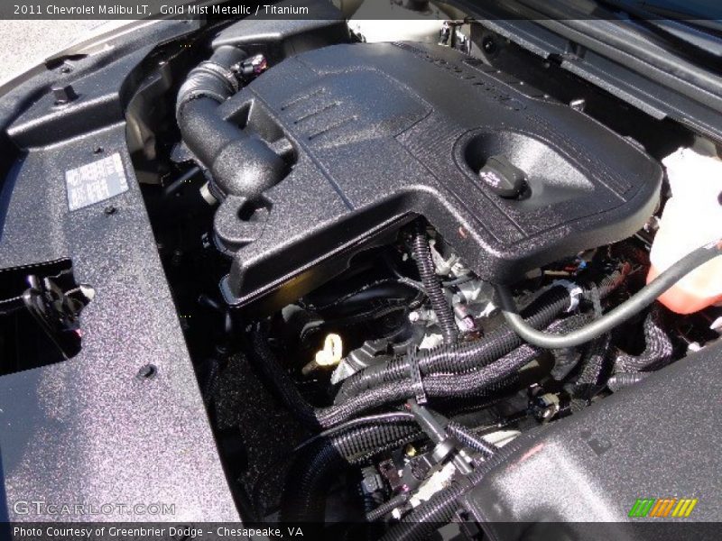 Gold Mist Metallic / Titanium 2011 Chevrolet Malibu LT