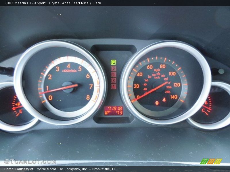 Crystal White Pearl Mica / Black 2007 Mazda CX-9 Sport