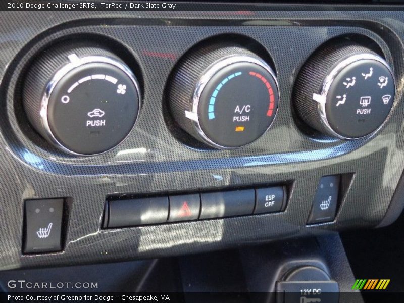TorRed / Dark Slate Gray 2010 Dodge Challenger SRT8