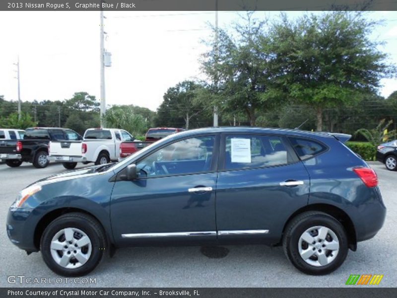 Graphite Blue / Black 2013 Nissan Rogue S