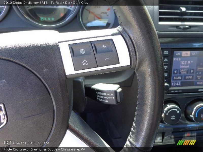TorRed / Dark Slate Gray 2010 Dodge Challenger SRT8
