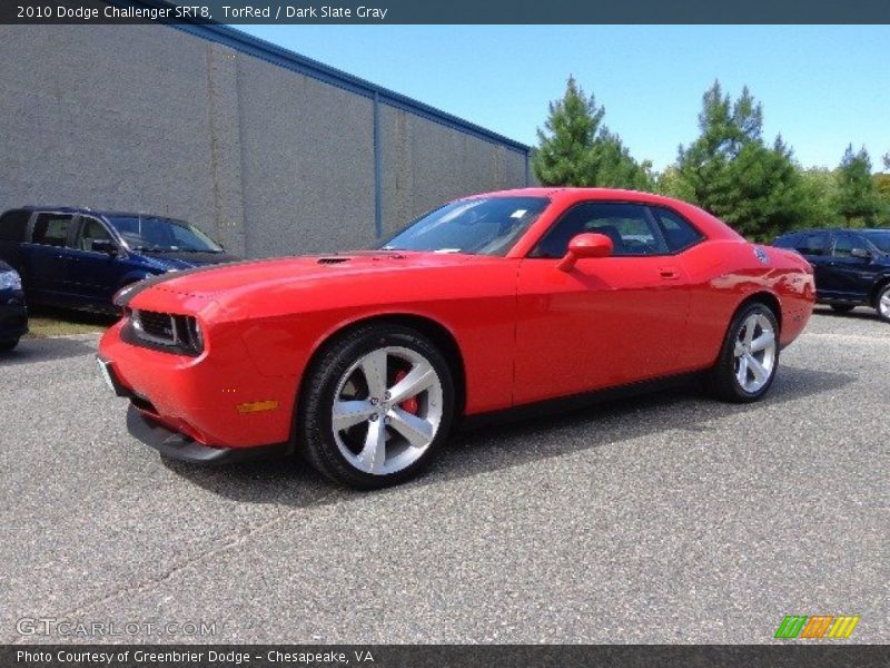 TorRed / Dark Slate Gray 2010 Dodge Challenger SRT8