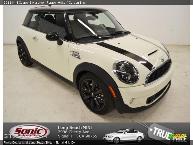 Pepper White / Carbon Black 2012 Mini Cooper S Hardtop