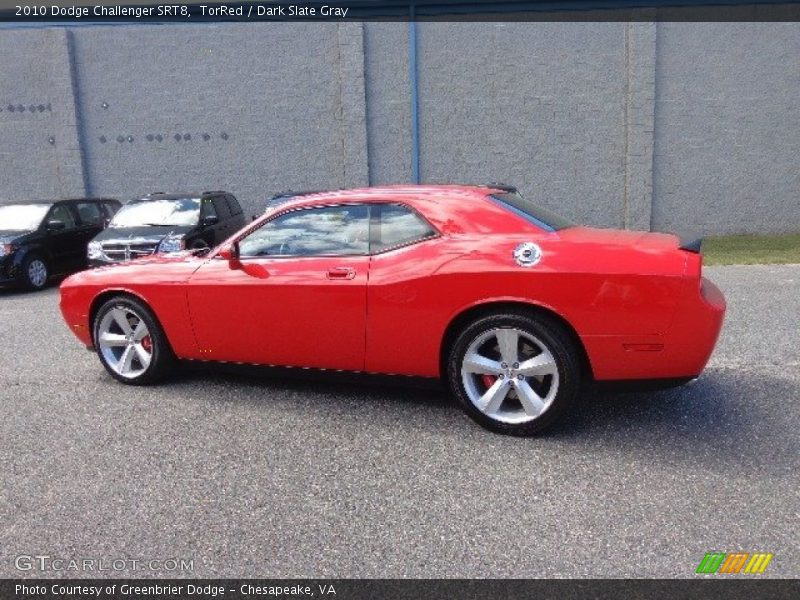 TorRed / Dark Slate Gray 2010 Dodge Challenger SRT8