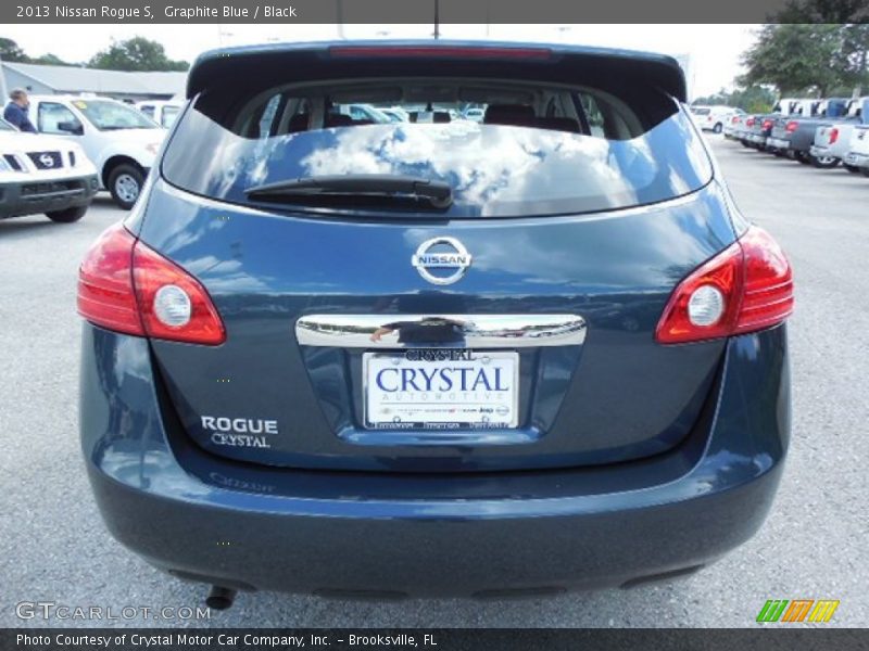 Graphite Blue / Black 2013 Nissan Rogue S