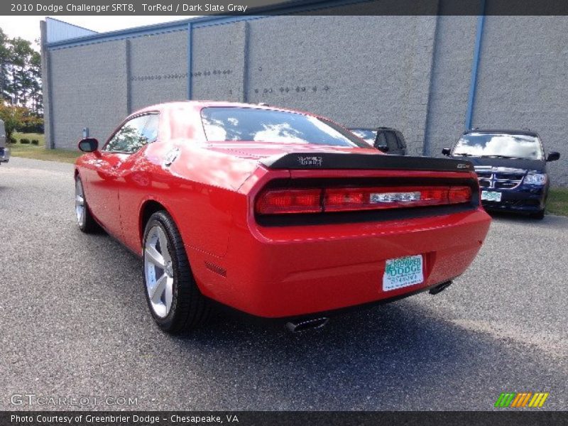 TorRed / Dark Slate Gray 2010 Dodge Challenger SRT8
