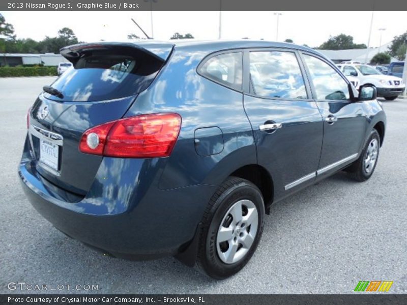 Graphite Blue / Black 2013 Nissan Rogue S