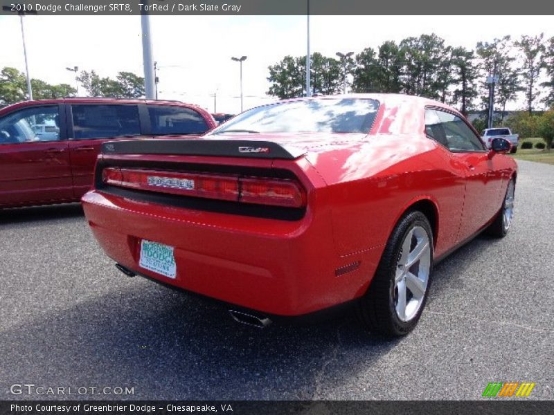 TorRed / Dark Slate Gray 2010 Dodge Challenger SRT8