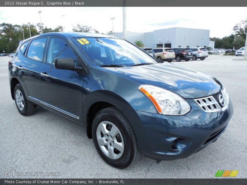 Graphite Blue / Black 2013 Nissan Rogue S