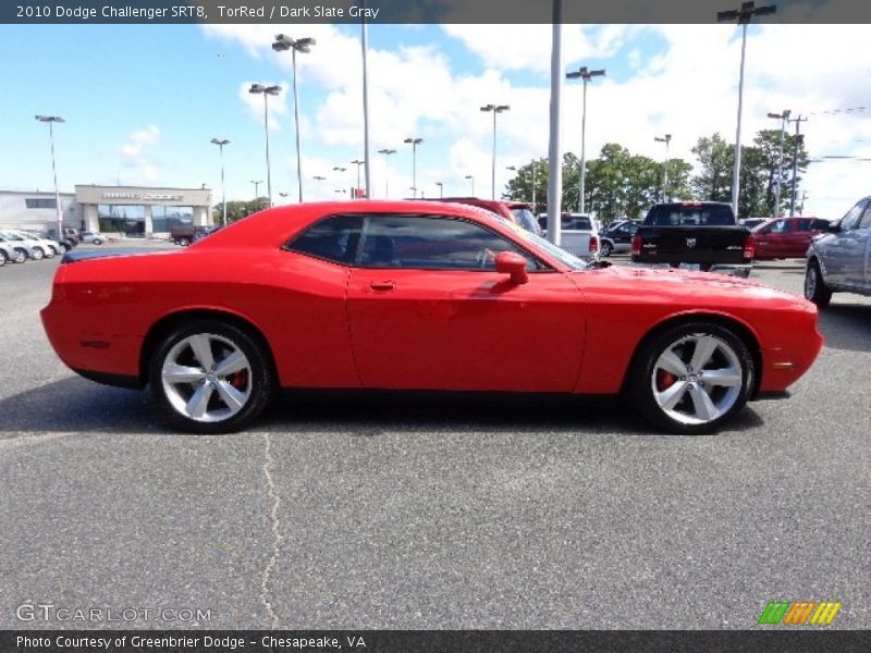 TorRed / Dark Slate Gray 2010 Dodge Challenger SRT8
