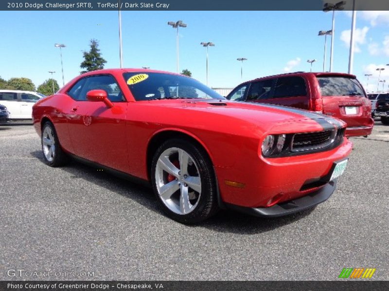 TorRed / Dark Slate Gray 2010 Dodge Challenger SRT8