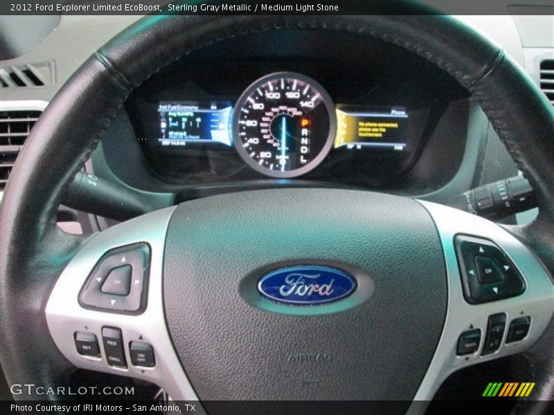 Sterling Gray Metallic / Medium Light Stone 2012 Ford Explorer Limited EcoBoost