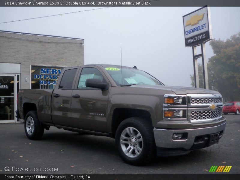 Brownstone Metallic / Jet Black 2014 Chevrolet Silverado 1500 LT Double Cab 4x4