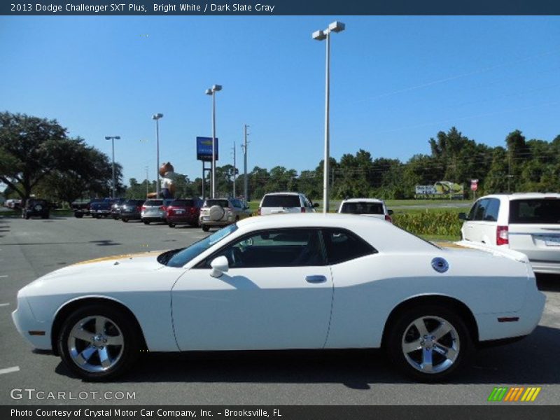 Bright White / Dark Slate Gray 2013 Dodge Challenger SXT Plus