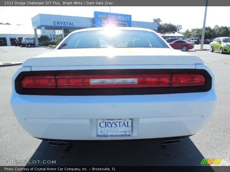 Bright White / Dark Slate Gray 2013 Dodge Challenger SXT Plus