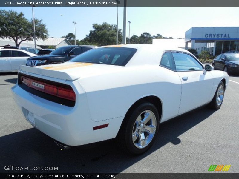 Bright White / Dark Slate Gray 2013 Dodge Challenger SXT Plus