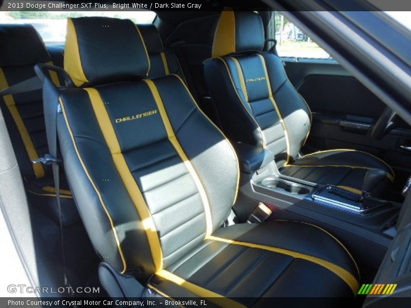 Bright White / Dark Slate Gray 2013 Dodge Challenger SXT Plus