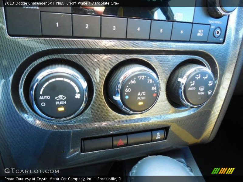 Bright White / Dark Slate Gray 2013 Dodge Challenger SXT Plus