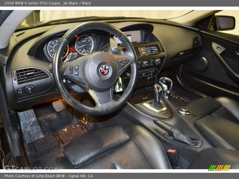 Jet Black / Black 2008 BMW 6 Series 650i Coupe