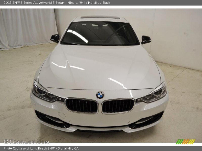 Mineral White Metallic / Black 2013 BMW 3 Series ActiveHybrid 3 Sedan