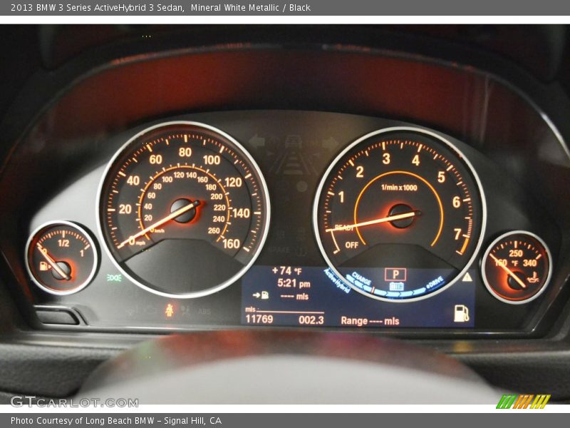 Mineral White Metallic / Black 2013 BMW 3 Series ActiveHybrid 3 Sedan