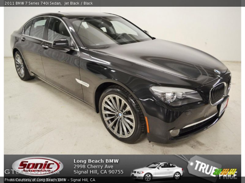 Jet Black / Black 2011 BMW 7 Series 740i Sedan