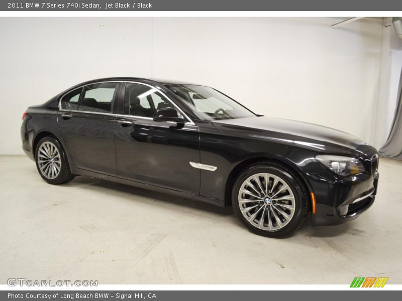 Jet Black / Black 2011 BMW 7 Series 740i Sedan
