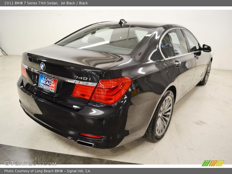 Jet Black / Black 2011 BMW 7 Series 740i Sedan