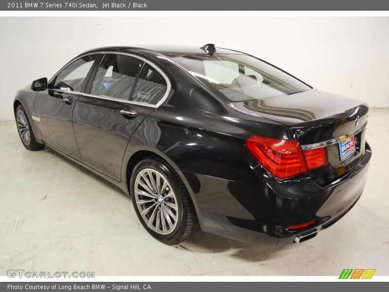 Jet Black / Black 2011 BMW 7 Series 740i Sedan