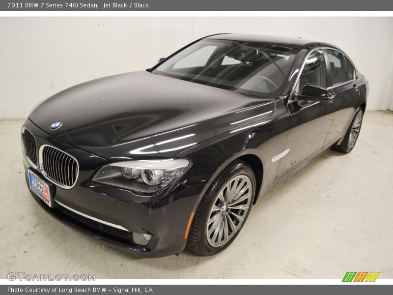 Jet Black / Black 2011 BMW 7 Series 740i Sedan
