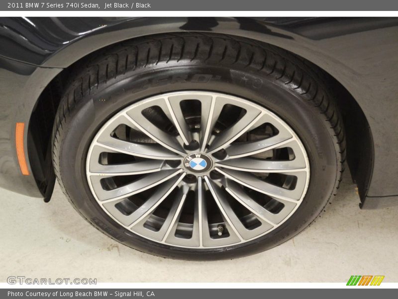 Jet Black / Black 2011 BMW 7 Series 740i Sedan