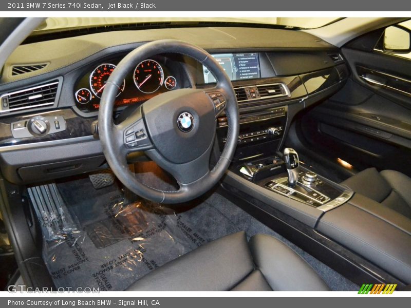 Jet Black / Black 2011 BMW 7 Series 740i Sedan