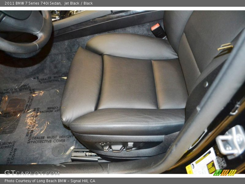 Jet Black / Black 2011 BMW 7 Series 740i Sedan