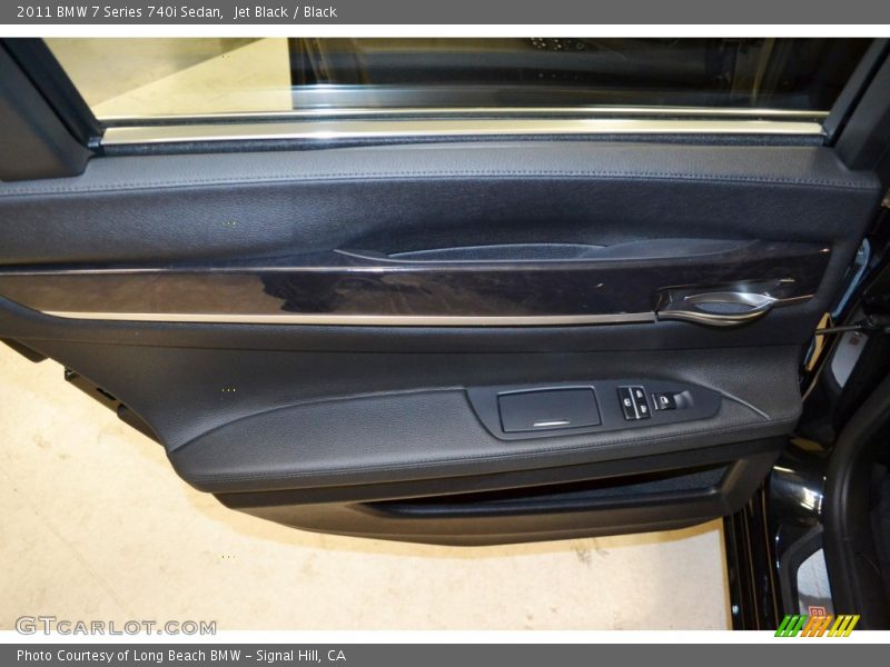 Jet Black / Black 2011 BMW 7 Series 740i Sedan