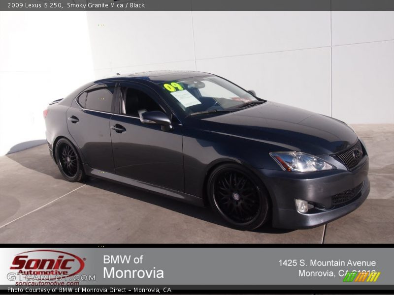 Smoky Granite Mica / Black 2009 Lexus IS 250