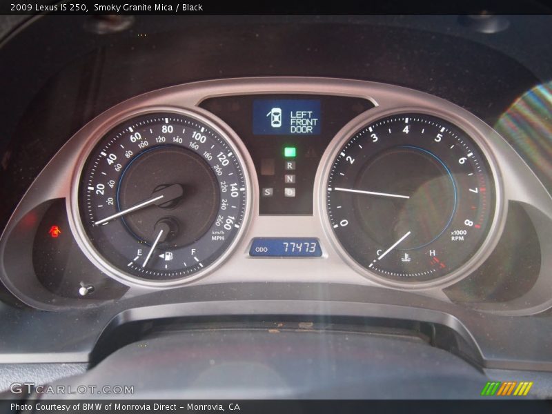 Smoky Granite Mica / Black 2009 Lexus IS 250