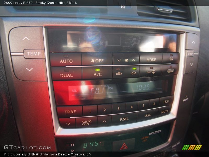 Smoky Granite Mica / Black 2009 Lexus IS 250