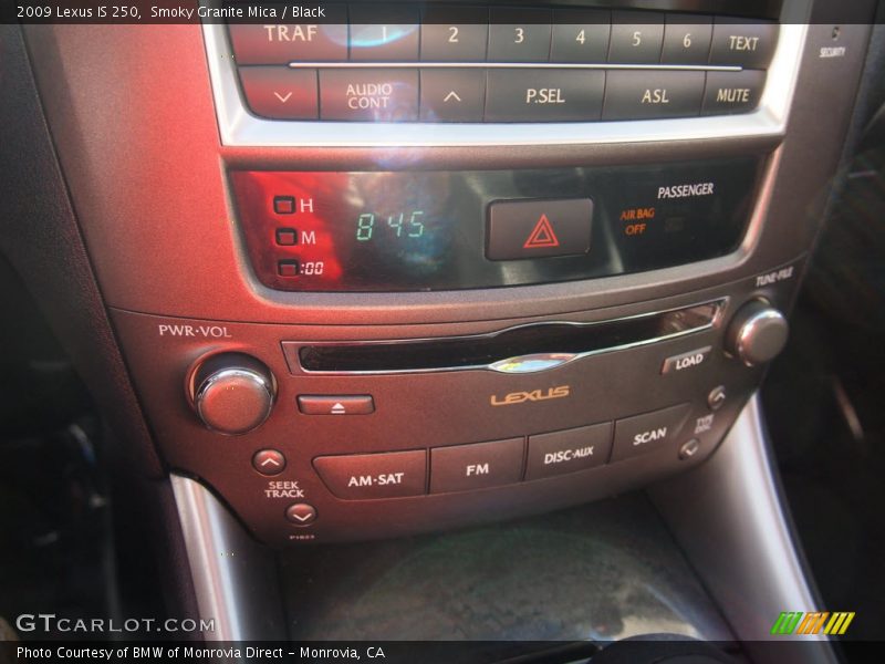 Smoky Granite Mica / Black 2009 Lexus IS 250
