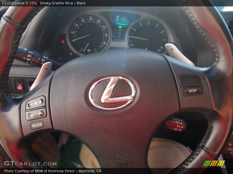 Smoky Granite Mica / Black 2009 Lexus IS 250
