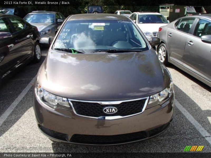 Metallic Bronze / Black 2013 Kia Forte EX