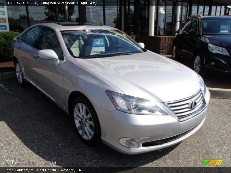 Tungsten Silver Pearl / Light Gray 2010 Lexus ES 350