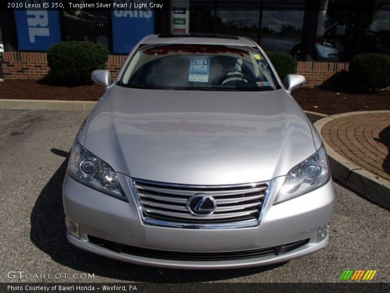 Tungsten Silver Pearl / Light Gray 2010 Lexus ES 350