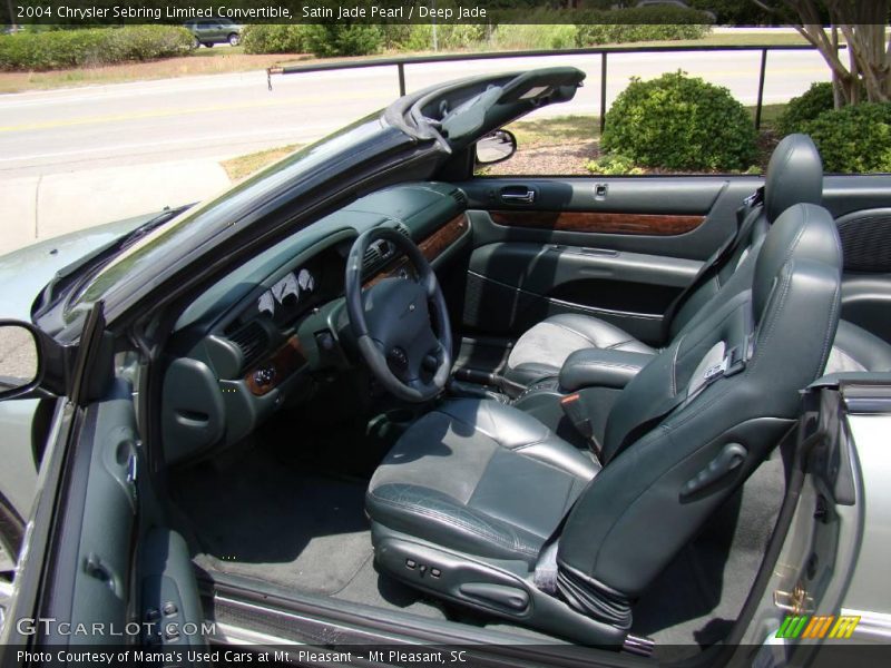 Satin Jade Pearl / Deep Jade 2004 Chrysler Sebring Limited Convertible