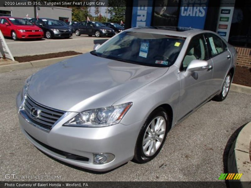 Tungsten Silver Pearl / Light Gray 2010 Lexus ES 350