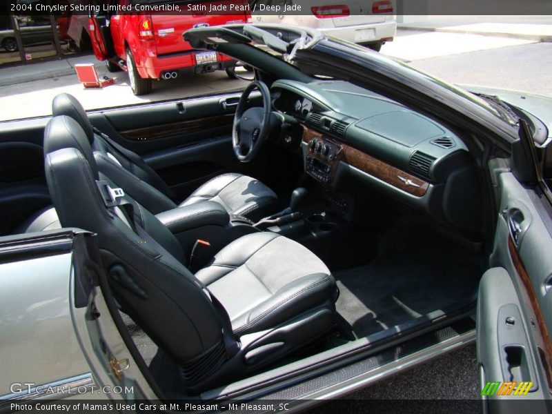 Satin Jade Pearl / Deep Jade 2004 Chrysler Sebring Limited Convertible